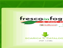 Tablet Screenshot of frescoinfogliaenonsolo.it